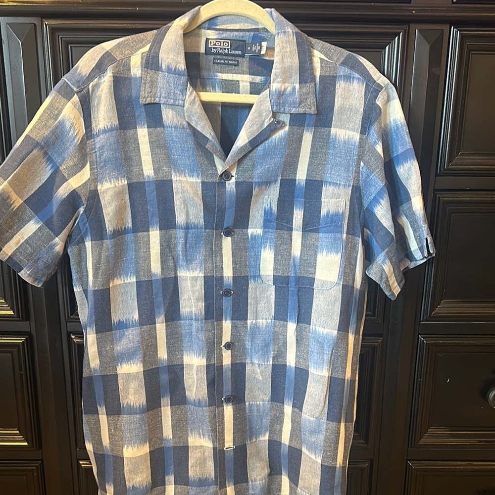 Polo by Ralph Lauren Blue Plaid Men's Shirt